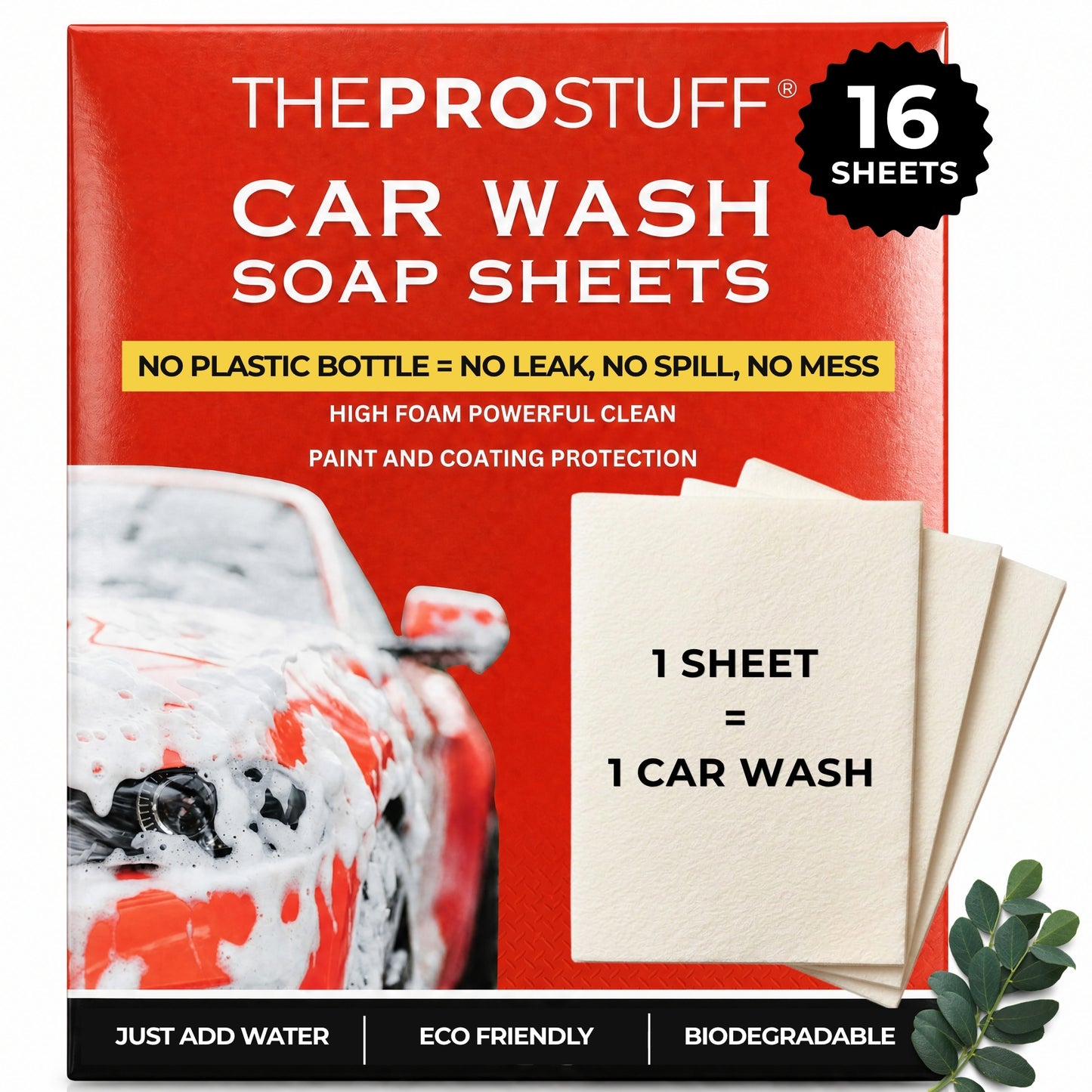Car Wash Soap Sheets